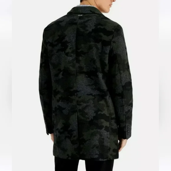 Michael Kors Men's Ghent Slim Fit Topcoat Coat 46L Winter Gentleman WOOL Jacket - Picture 2 of 8